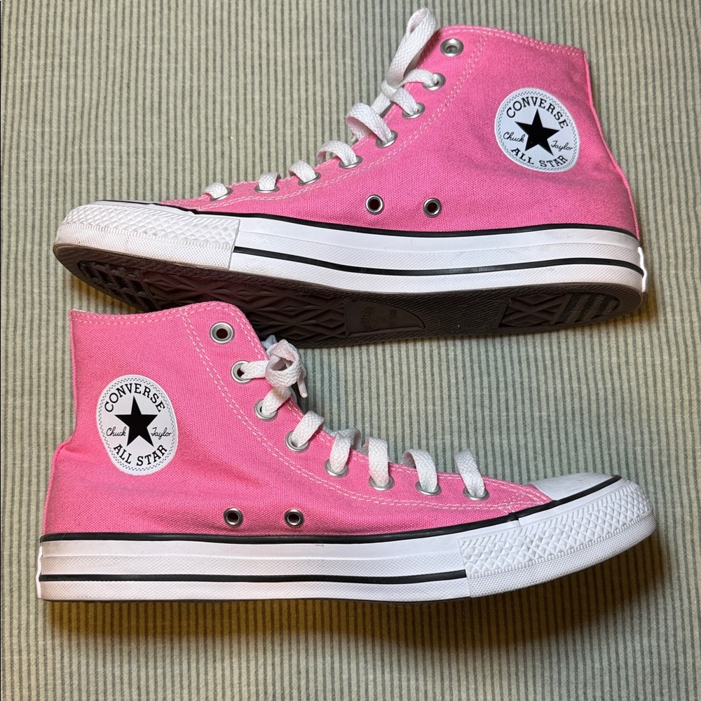 Converse Pink Canvas High-Tops
